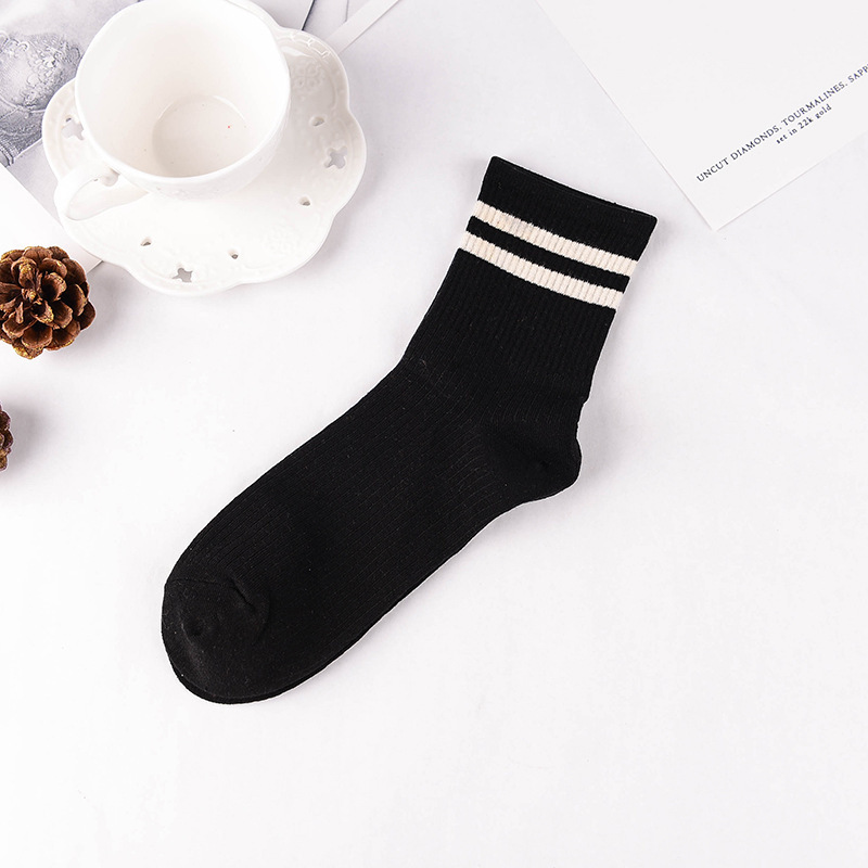 Autumn And Winter Women Socks Striped Cotton Socks Retro Ankel Socks